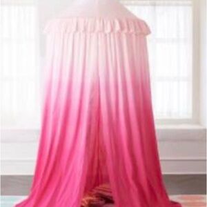 Brand new in box land of nod play home canopy in pink ombré.